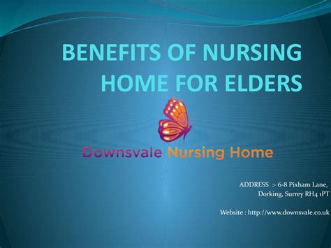 Benefits of nursing home for elders by Downsvale Nursing Home - Issuu