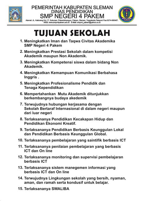 Detail Contoh Visi Dan Misi Sekolah Smp Koleksi Nomer 7