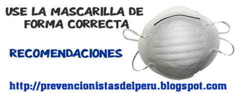 RECOMENDACIONES PARA EL USO DE MASCARILLA Prevención de Riesgos Laborales