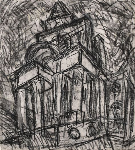 Sold At Auction Leon Kossoff Léon Kossof 1926 2019 Église Du Christ