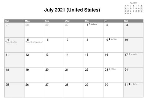 USA Holidays Calendar July 2021 | Holiday calendar, Usa holidays, Usa calendar