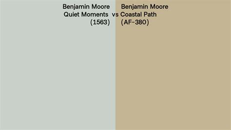 Benjamin Moore Quiet Moments Vs Coastal Path Side By Side Comparison