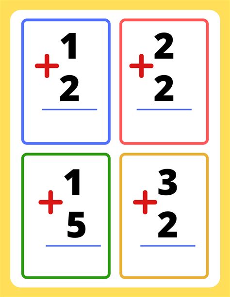 Printable Basic Addition And Subtraction Flash Cards at Eva Timmins blog