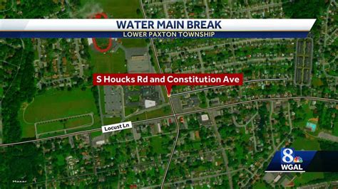 Water Main Break In Lower Paxton Township