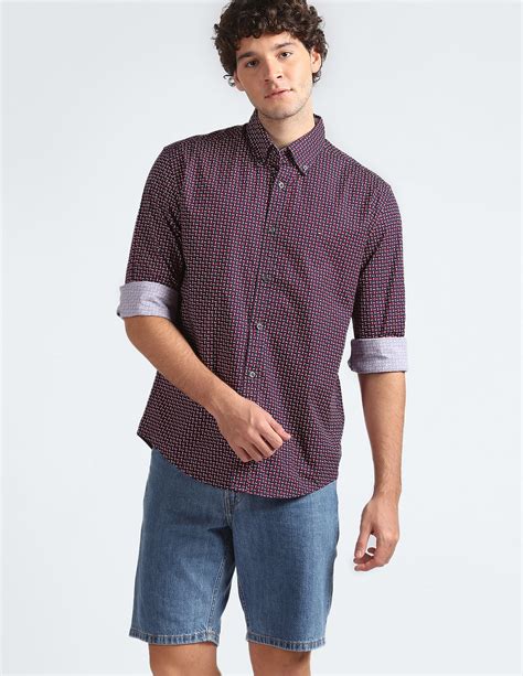 Buy Tommy Hilfiger Geometric Print Regular Fit Shirt