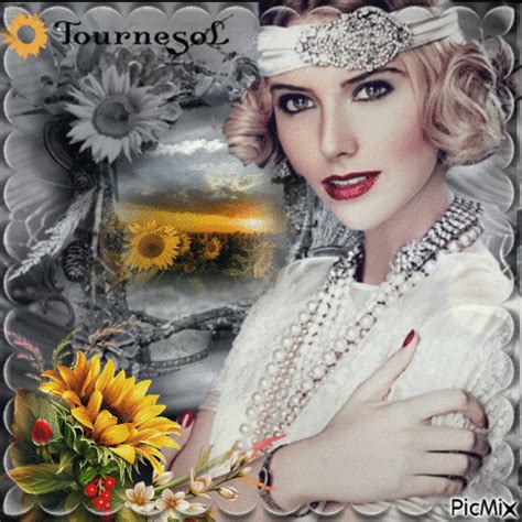 Tournesol En Noir Et Blanc Free Animated Picmix My XXX Hot Girl
