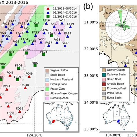 Spatiotemporal Distribution Of A Alfrex And B Gawler Seismic