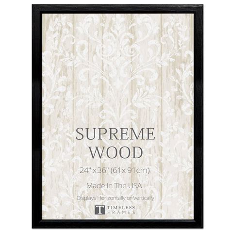 Timeless Frames® Black Supreme Wood 24 X 36 Frame Michaels