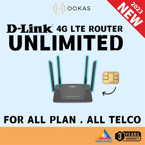 D Link DWR M930 Unlimited For All Plans Telcos N300 4G LTE Direct SIM