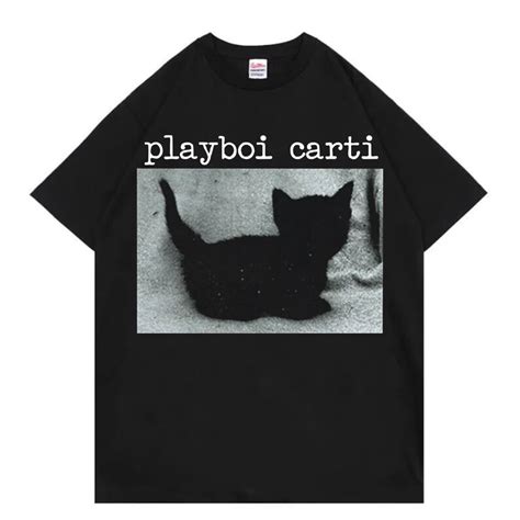 Playboi Carti Cat T Shirt Merch Meme Tee Tour Tshirt Etsy