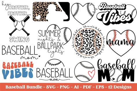 Baseball Svg Bundle, Baseball Mom Svg Graphic by Rumi Design · Creative Fabrica