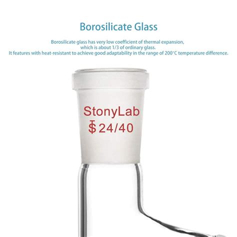 Buy Stonylab Glass Condenser Rubber Tubing Distilling Adapter Bundle