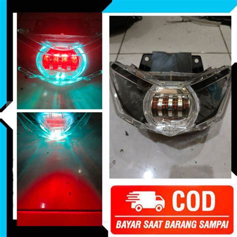 LAMPU DEPAN DAYMAKER BILED MOTOR BEAT DELUXE BEAT STREET TH 2020 S D