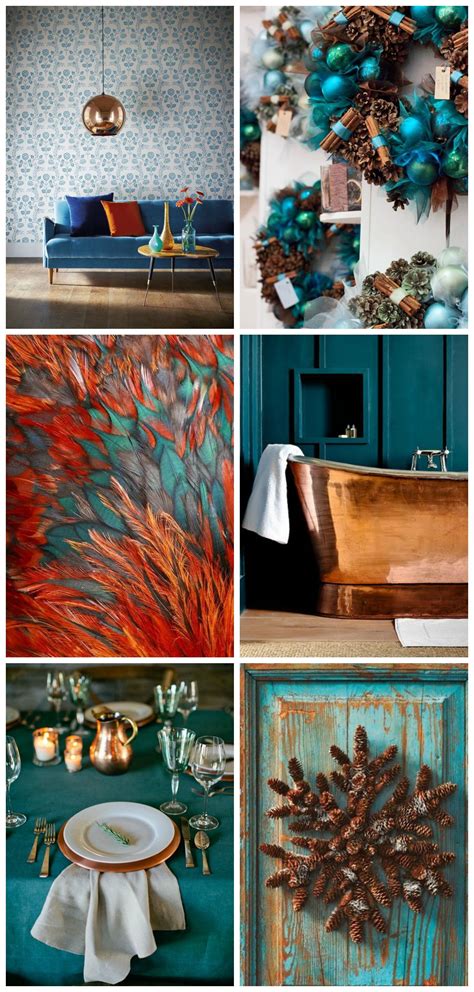 Teal And Copper Bedroom Christmas Colour Schemes Teal Color Schemes