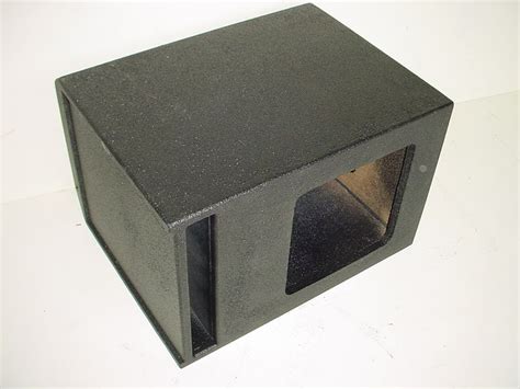 Horn Ported Square Hole Single 12 Sub Woofer Box Poly Rhino Bass Box