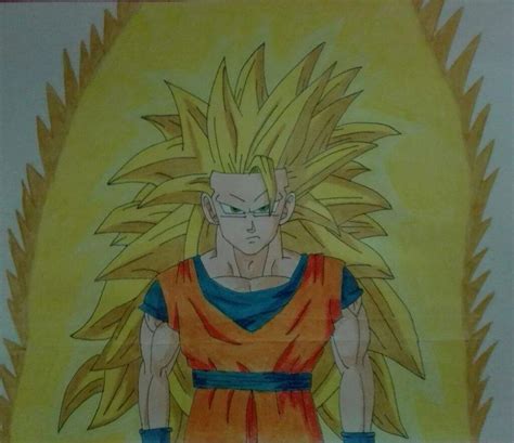 El dibujo de goku ssj3 terminado DRAGON BALL ESPAÑOL Amino