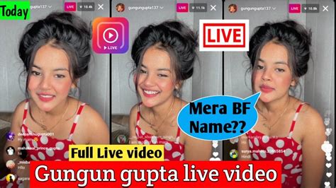 Gungun Gupta Live Today On Instagram Gungun Gupta New Video