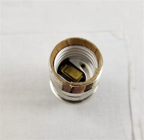 Uno Threaded Keyless Cast Brass Nickel Finish Socket My Lamp Parts