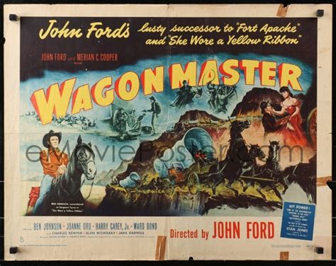 4y978 Wagon Master Style B 12sh 1950 John Ford Ben