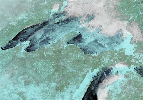 Latest Lake Superior Ice Cover Imagery Roy Spencer Phd