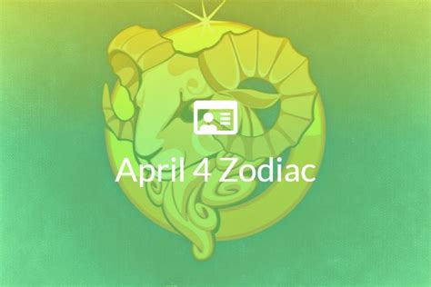 April 4 Zodiac Sign Full Horoscope And Personality