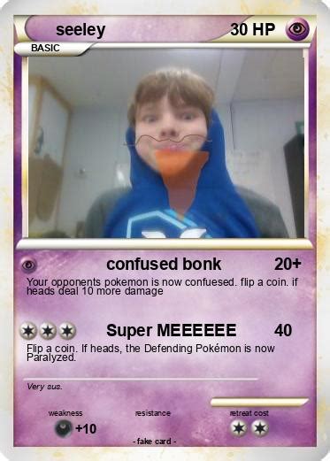 Pokémon Seeley 2 2 Confused Bonk My Pokemon Card