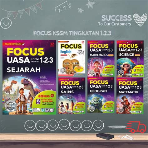 SUCCESS FOCUS UASA KSSM 2024 BUKU RUJUKAN TINGKATAN 1 2 3 Shopee