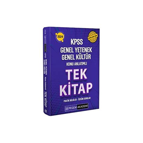 Kpss Genel Yetenek Genel K Lt R Konu Anlat Ml Tek Kitap