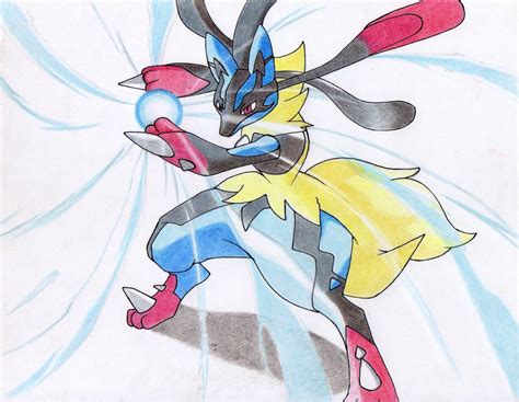 Mega Lucario Drawing at PaintingValley.com | Explore collection of Mega ...