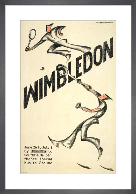 Wimbledon Art Print By Andrew Power King Mcgaw