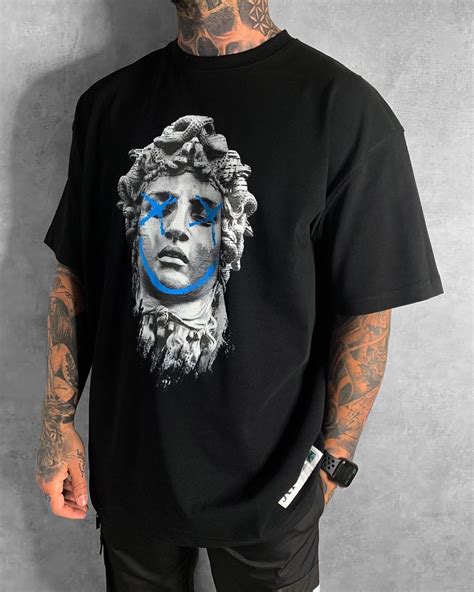 Medusa Print Graffiti T Shirt Black Cool Shirt Designs Shirt