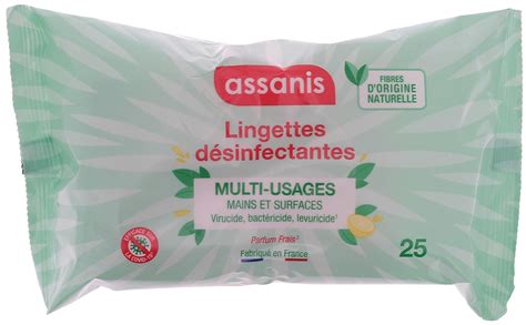 Lingettes nettoyantes et désinfectantes multi surfaces Sachet de