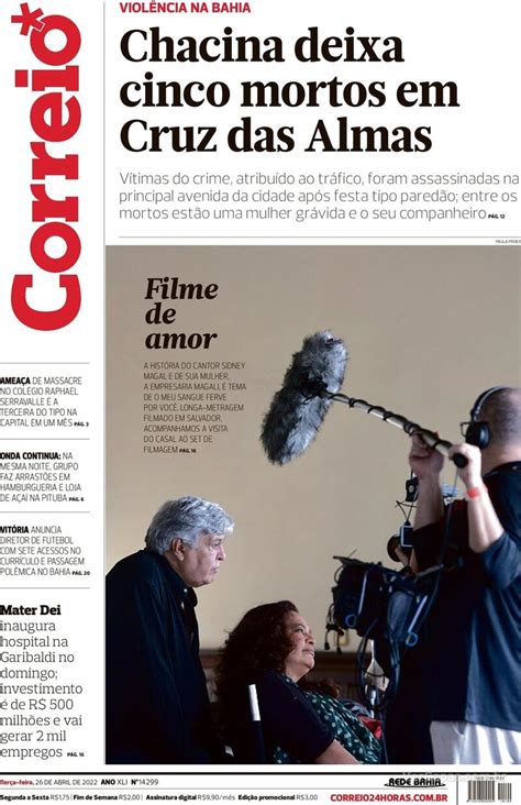 Capa Correio Edição Terça 26 de Abril de 2022