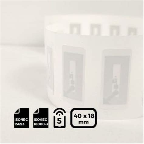 NFC Label 40x18mm NXP IcodeSlix 2 ISO15693 RFID LABEL