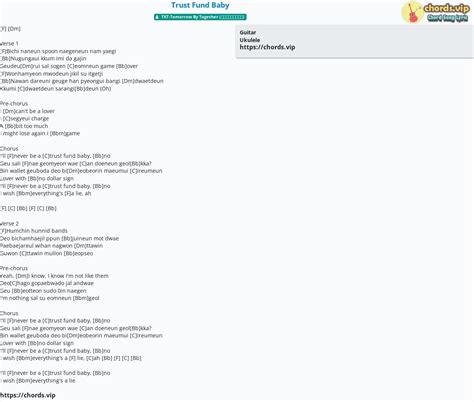 Chord: Trust Fund Baby - tab, song lyric, sheet, guitar, ukulele ...