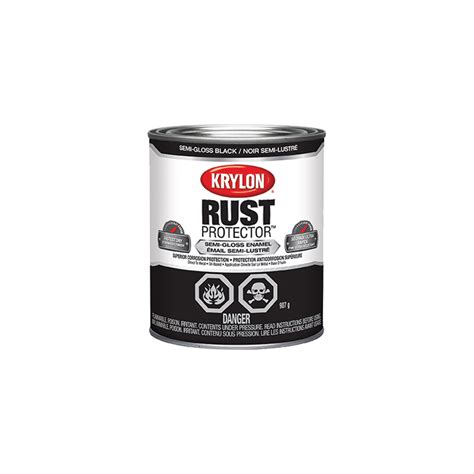 Peinture Antirouille Krylon Rust Protector Couleur Noir Fini Semi