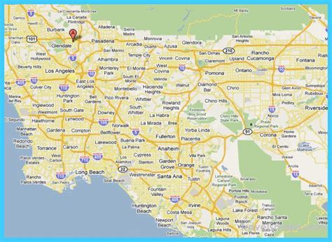 Nice Map Of Riversidesan Bernardino Monterey Temple City San Dimas Amazing Maps Glendora