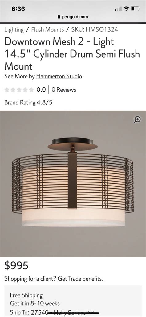 The Light Fixture Is On Sale For 995