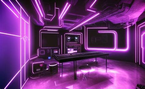 Cyberpunk Gaming Room Futuristic Room Ideas Futuristic Room Game Room