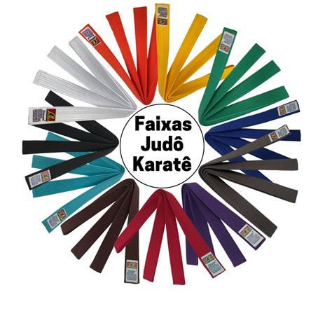 Faixa ADULTO para Judô Karatê Todas Cores Graduação Shihan Shopee Brasil