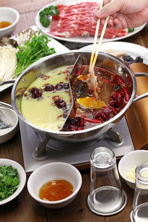 Chongqing Yin Yang Hot Pot Stock Photo Image Of Spicy