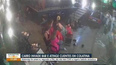 Gazeta Meio Dia edição regional Carro invade bar e atinge clientes em