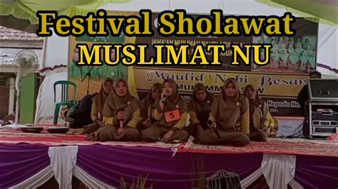 Muslimat NU Dusun 2 Peserta Ke 5 Di Festival Sholawat Muslimat NU