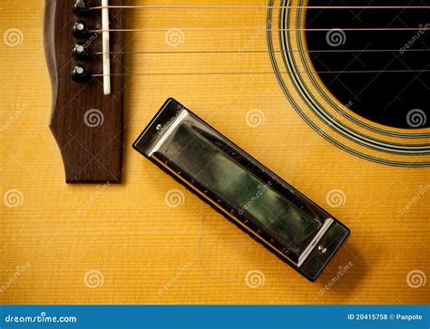 Harmonica And Acoustic Guitar Stock Photo Image Of Entertainment