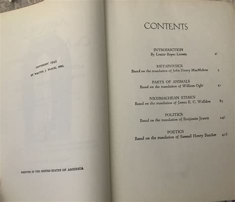 Aristotle-On Man in the Universe by Louise Ropes Loomis-Editor: Good ...