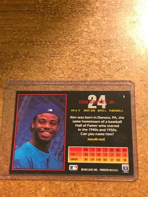 Donruss Triple Play Baseball Ken Griffey Jr Ebay