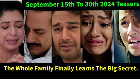 Anupama Starlife September 15th To 30th Teasers Update In English YouTube