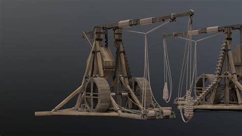 Medieval Trebuchet 3d Model By Albin