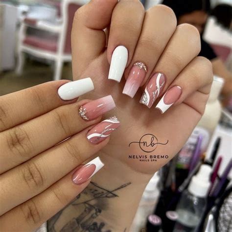 Pink Gel Nails Best Acrylic Nails Beauty Nails Design Galaxy Nails