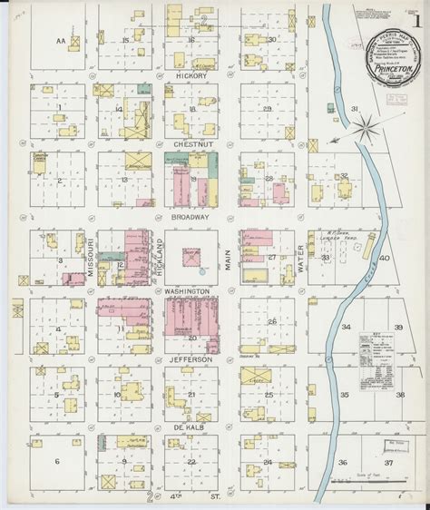 Image 1 Of Sanborn Fire Insurance Map From Princeton Mercer County Missouri Library Of Congress